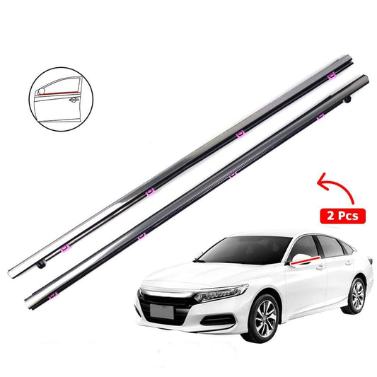 4Pcs Car Window Weatherstrip Black For Honda Accord 2013-2017 Car Weatherstrip Window Moulding Trim weatherstrip
