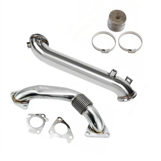 High Flow Stainless Steel Exhaust Downpipe for Chevy Express 2500 3500 6.6L Duramax 2001-2016 EGRKIT Shop