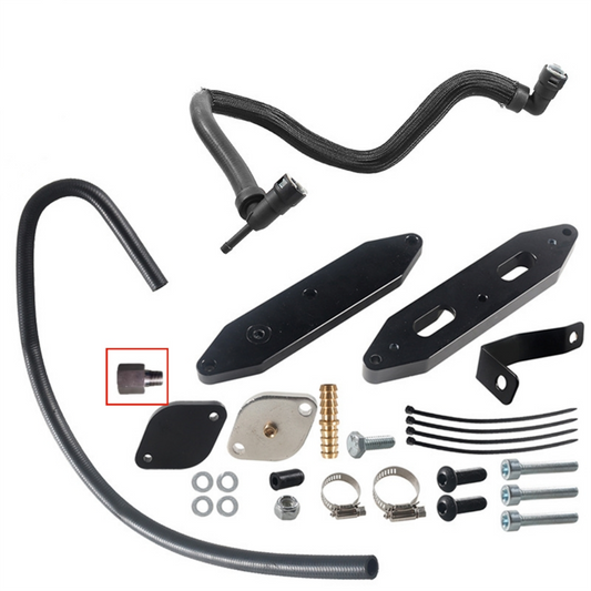 Us Tariff included EGR Valve Coolant Cooler set For Ford F250 F350 2011-2019 6.7L Powerstroke Diesel Black EGR Valve EGRKIT Shop