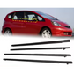 4Pcs Car Window Weatherstrip Black For Toyota Vios 03-06 Car Weatherstrip Window Moulding Trim 68160-0D040 68210-0D040 68180-0D030 68230-0D030 weatherstrip