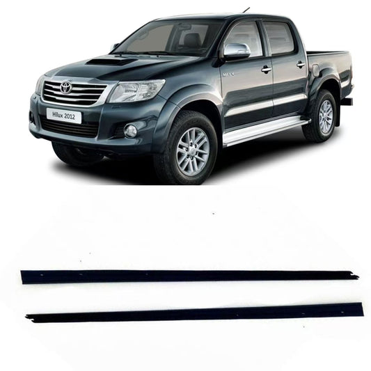 4Pcs Car Window Inner Weatherstrip Black For Toyota Hilux Vigo 2 Door 2004-2015 Car Weatherstrip Window Moulding Trim weatherstrip