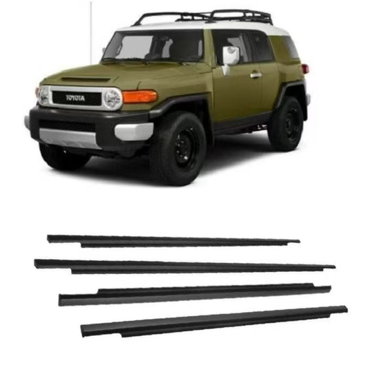 4Pcs Car Window Weatherstrip Black For Toyota FJ 2021 Car Weatherstrip Window Moulding Trim weatherstrip