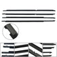 4Pcs Car Window Weatherstrip Black For Toyota Camry 2006-2011 Car Weatherstrip Window Moulding Trim 75720-06080 75730-06060 75740-06060 75710-06080 weatherstrip