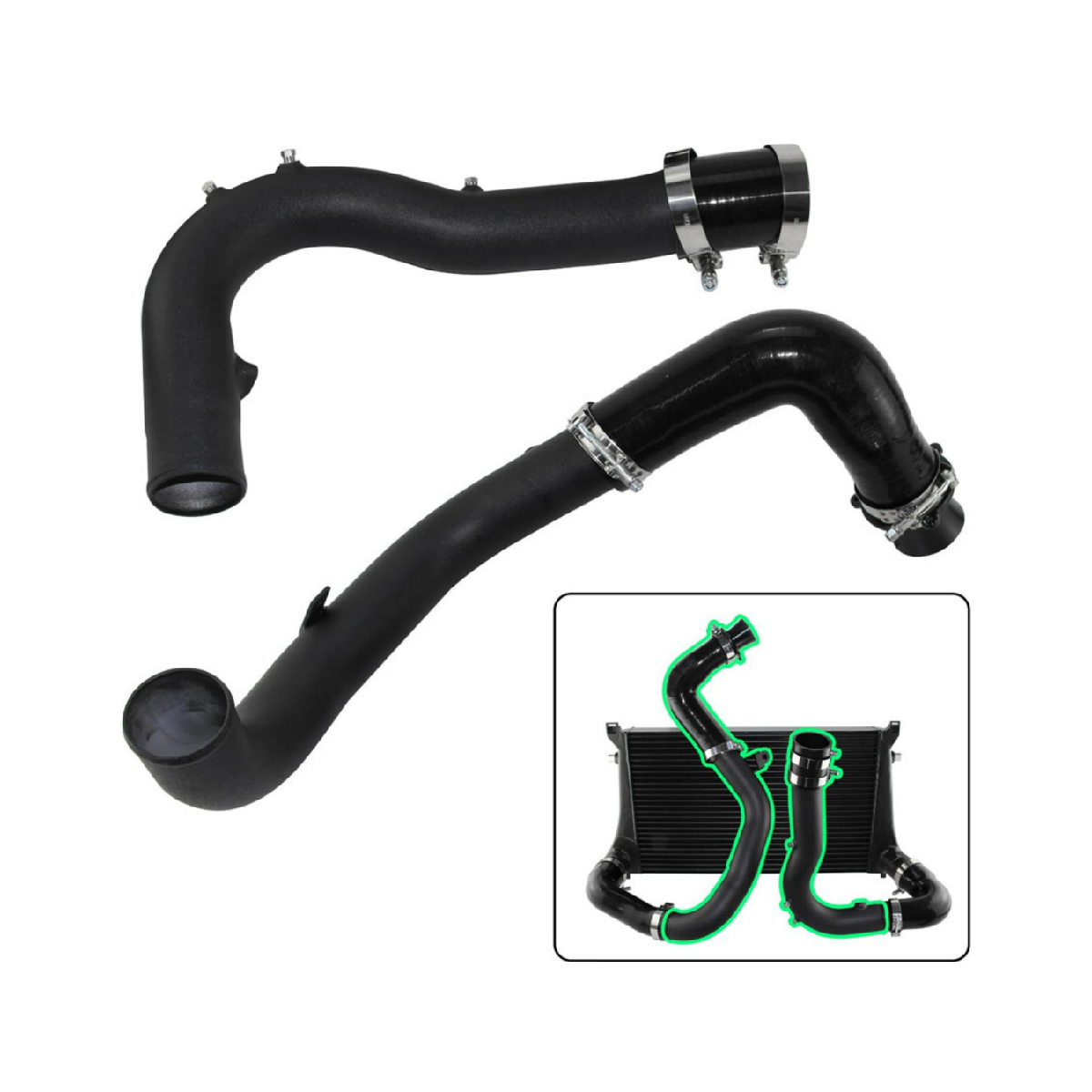 Intercooler Kit Charge Pipe Fits For MBQ EA888 Gen3 Audi A3 S3 8V MK7 G TI MK7 R 1.8T 2.0T EGRKIT Shop