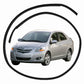 2PCS 148cm Car Roof Trim Molding Seal Strip Rubber For Toyota Yaris sedan 2007-2013 Car Roof Trim Molding weatherstrip