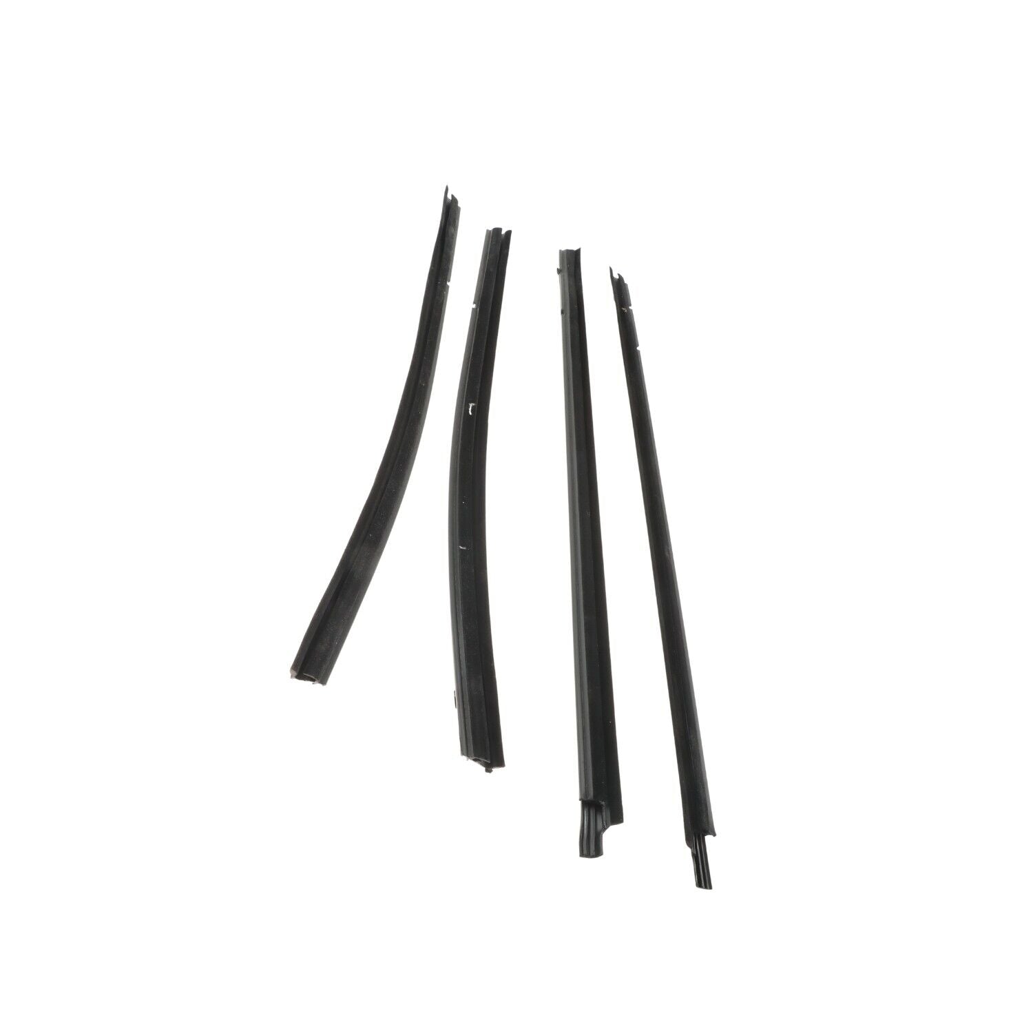 4Pcs Car Window Weatherstrip Black For Toyota Tacoma Double Cab 2005-2015 Car Weatherstrip Window Moulding Trim  68161-04050 68162-04050 68163-04020 68164-04020 weatherstrip