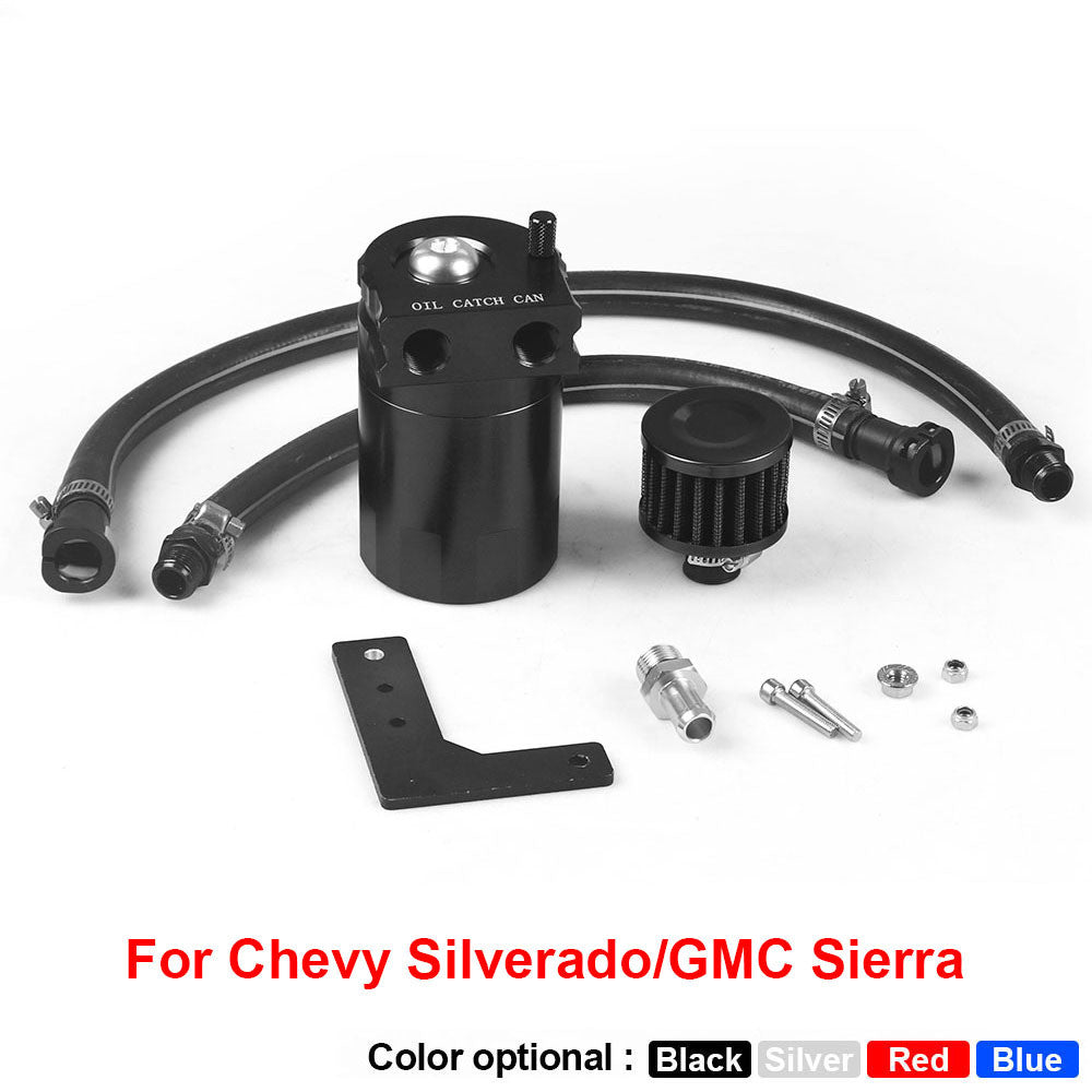 Oil Separator Clear Car Oil Catch Can For Chevy Silverado For GMC Sierra 1500 5.3L & 6.2L 2019-2022 For Tahoe For Suburban 2021+ oil catch can