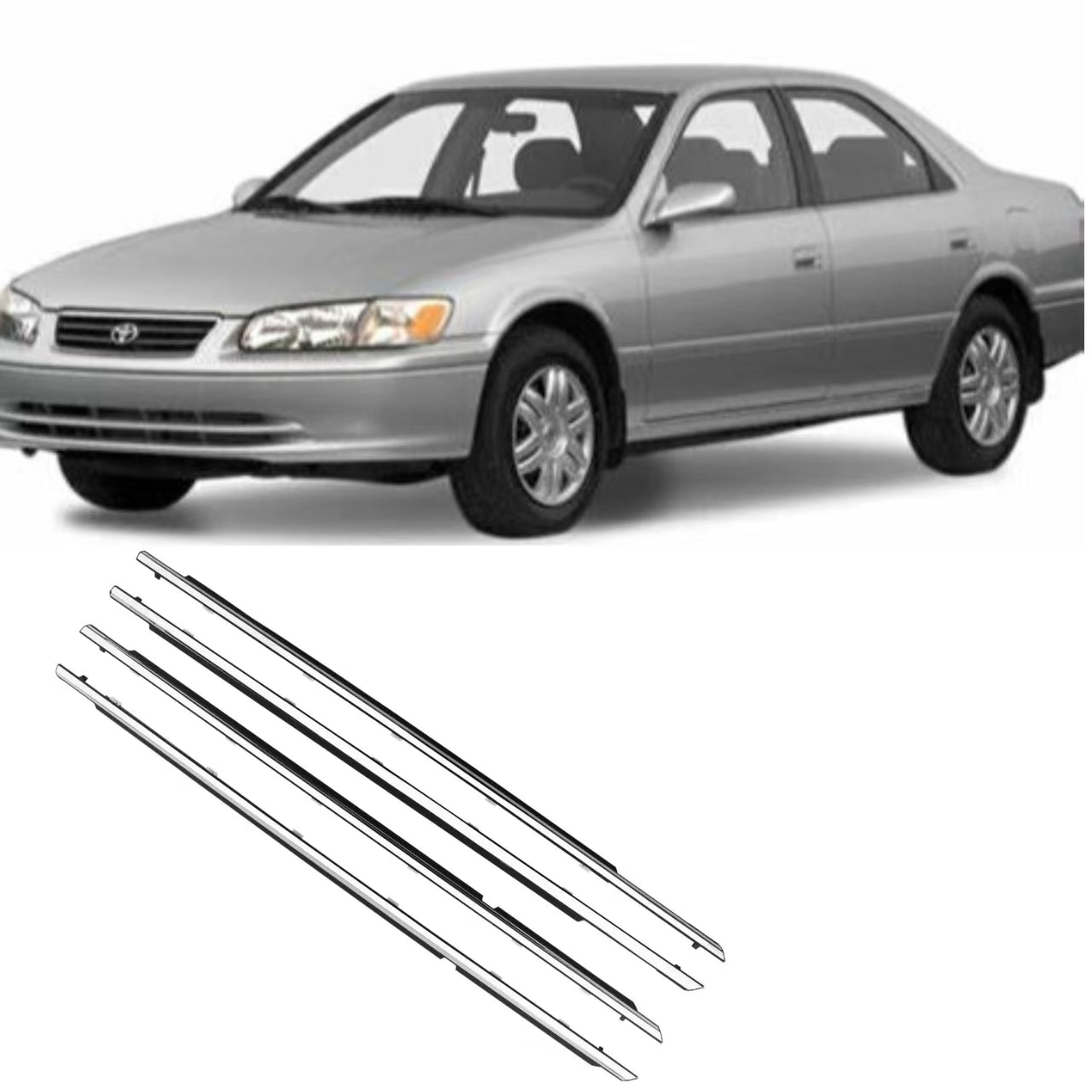 4Pcs Car Window Weatherstrip For Toyota Camry 2001-2005 Car Weatherstrip Window Moulding Trim EGRKIT Shop