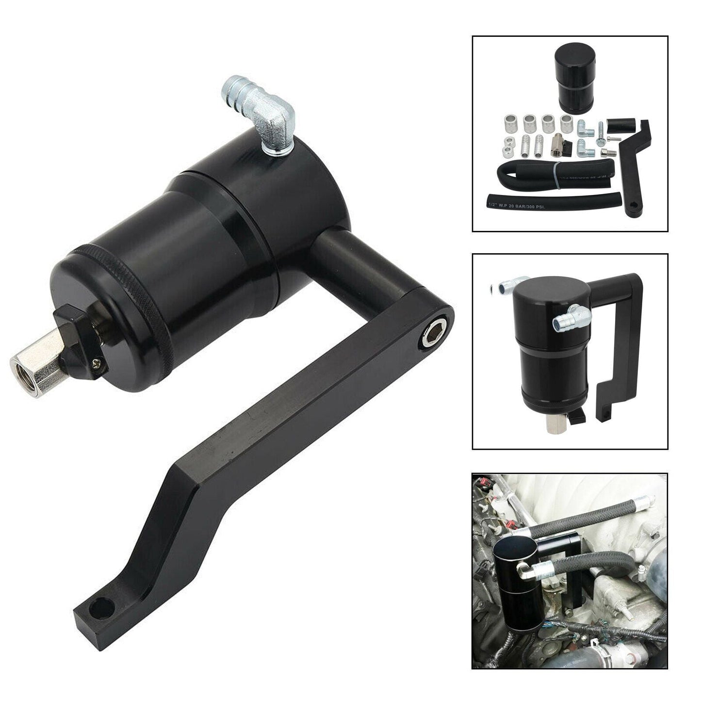 Oil Catch Can w/ Z Bracket Oil Catch Tank For 2009-2019 Dodge Challenger RAM 1500 5.7L 6.4L EGRKIT Shop