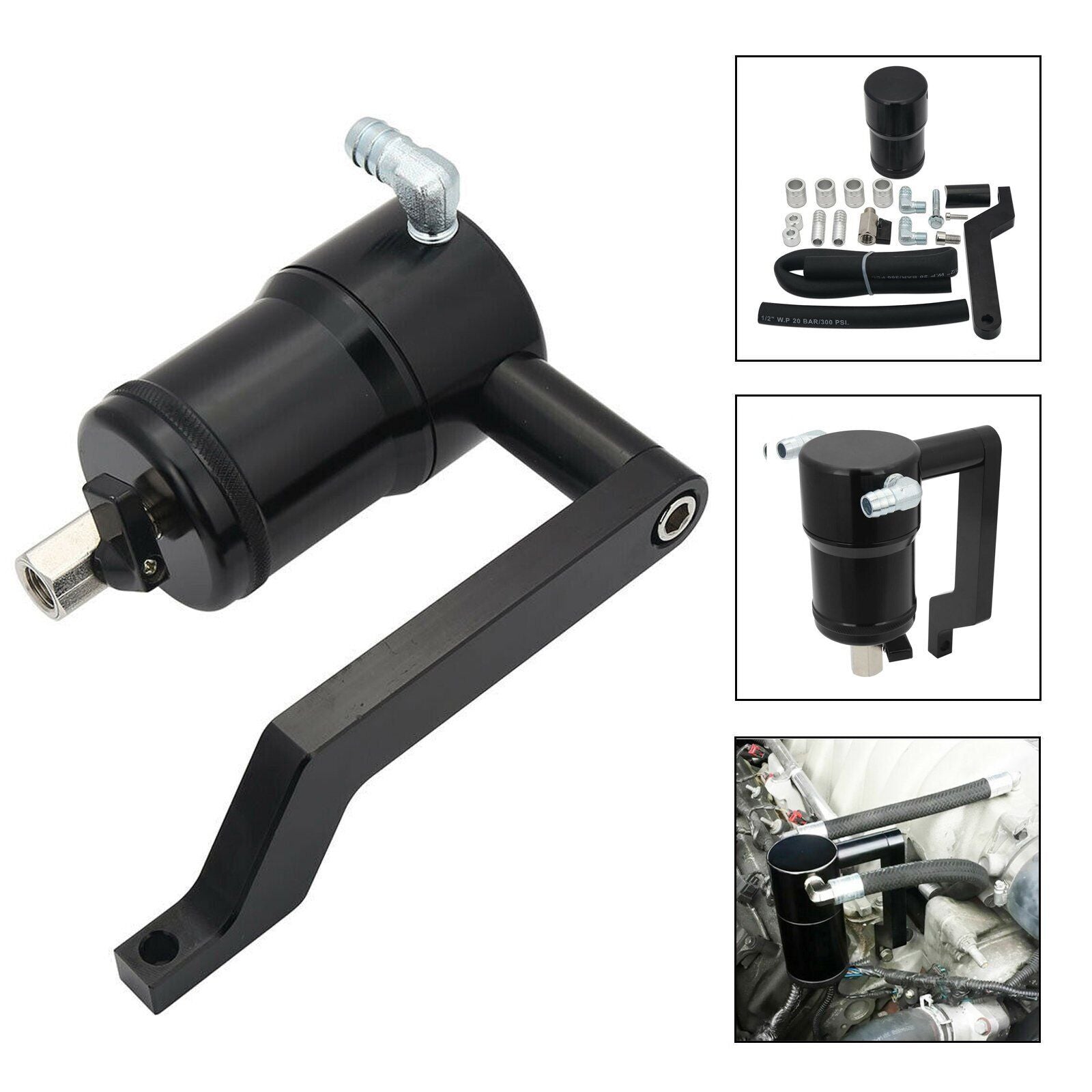 Oil Catch Can w/ Z Bracket Oil Catch Tank For 2009-2019 Dodge Challenger RAM 1500 5.7L 6.4L EGRKIT Shop