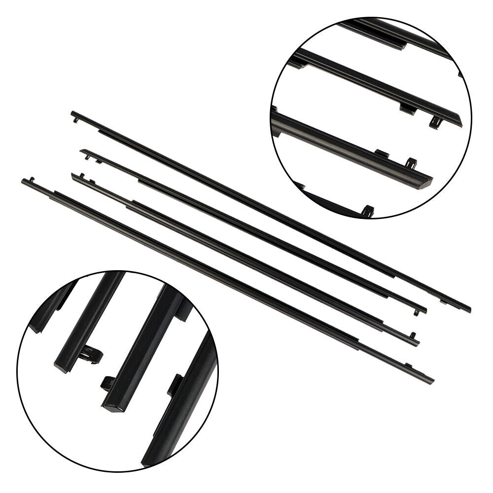 4Pcs Car Window Weatherstrip Black For Toyota Prius 2010-2015 Car Weatherstrip Window Moulding Trim 75710-47021 75720-47021 75730-470217 5740-47021 EGRKIT Shop