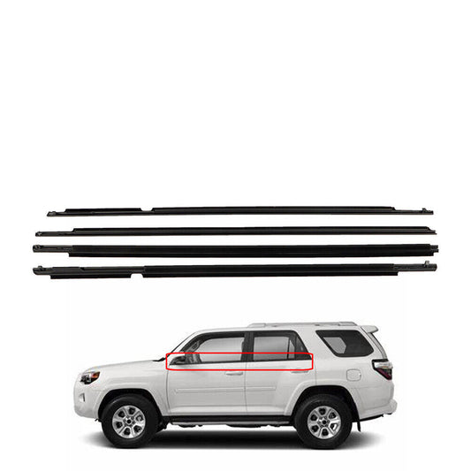 4Pcs Car Window Weatherstrip For Toyota 4 runner 2009-2021 Car Weatherstrip Window Moulding Trim weatherstrip
