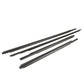 4Pcs Car Window Weatherstrip Black For Toyota Vios 2007-2012 Car Weatherstrip Window Moulding Trim 68210-0D090 68160-0D090 68230-0D070 68180-0D070 weatherstrip