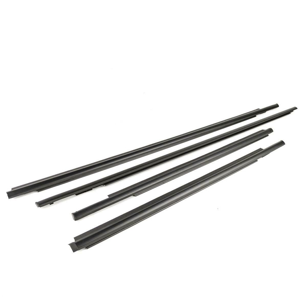 4Pcs Car Window Weatherstrip Black For Toyota Vios 2007-2012 Car Weatherstrip Window Moulding Trim 68210-0D090 68160-0D090 68230-0D070 68180-0D070 weatherstrip