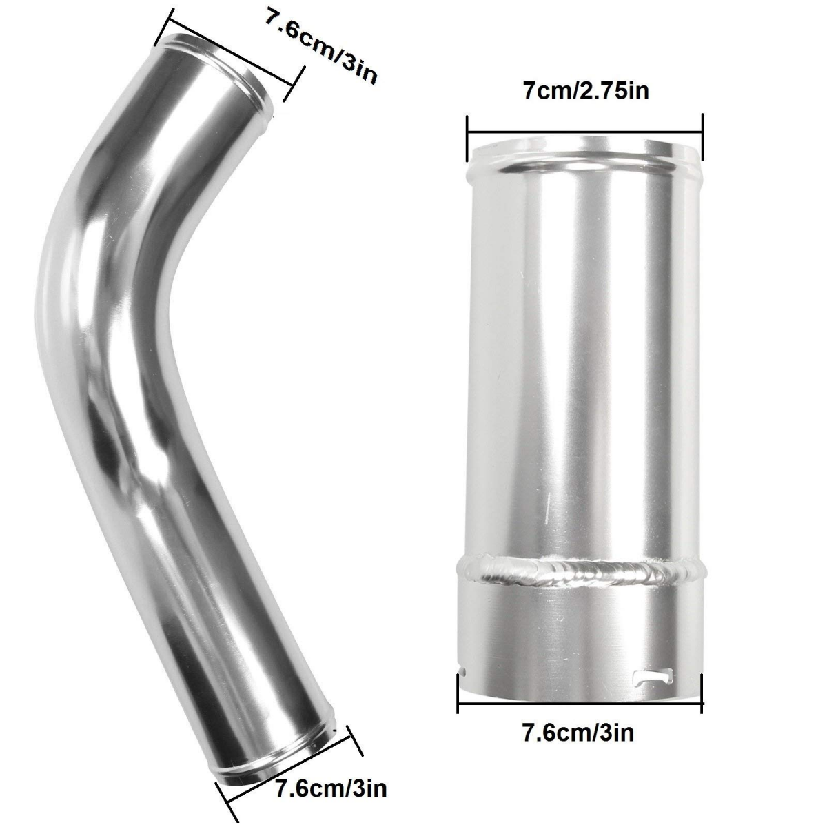 Polished Hot & Cold Side Intercooler Pipe Boot Kit For 11-16 Ford 6.7L Diesel EGRKIT Shop