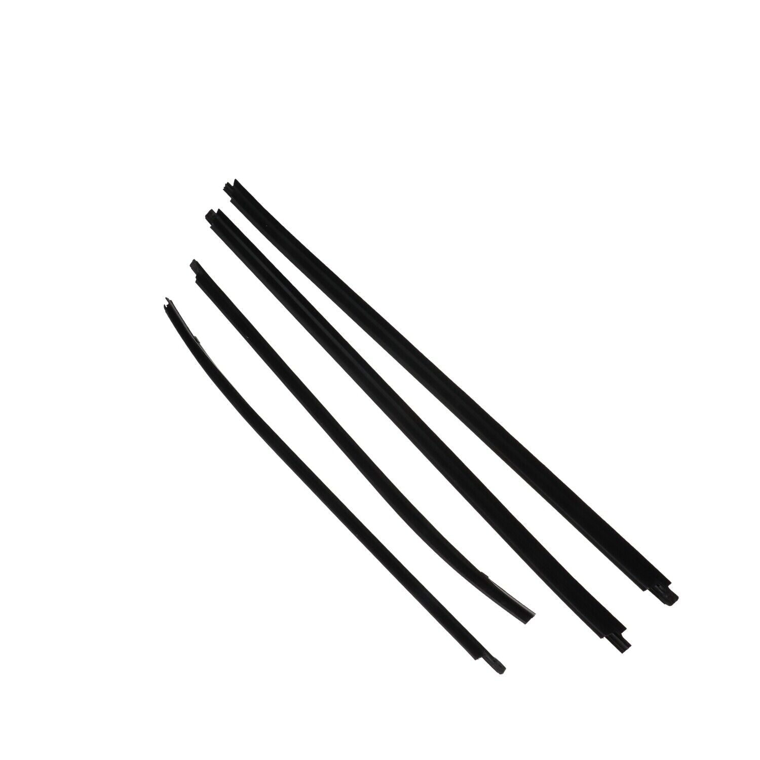 4Pcs Car Window Weatherstrip Black For Toyota Hilux Vigo 4-Door Pickup 04-15  Car Weatherstrip Window Moulding Trim  68161-0K010 68162-0K010 68163-0K010 68164-0K010 weatherstrip