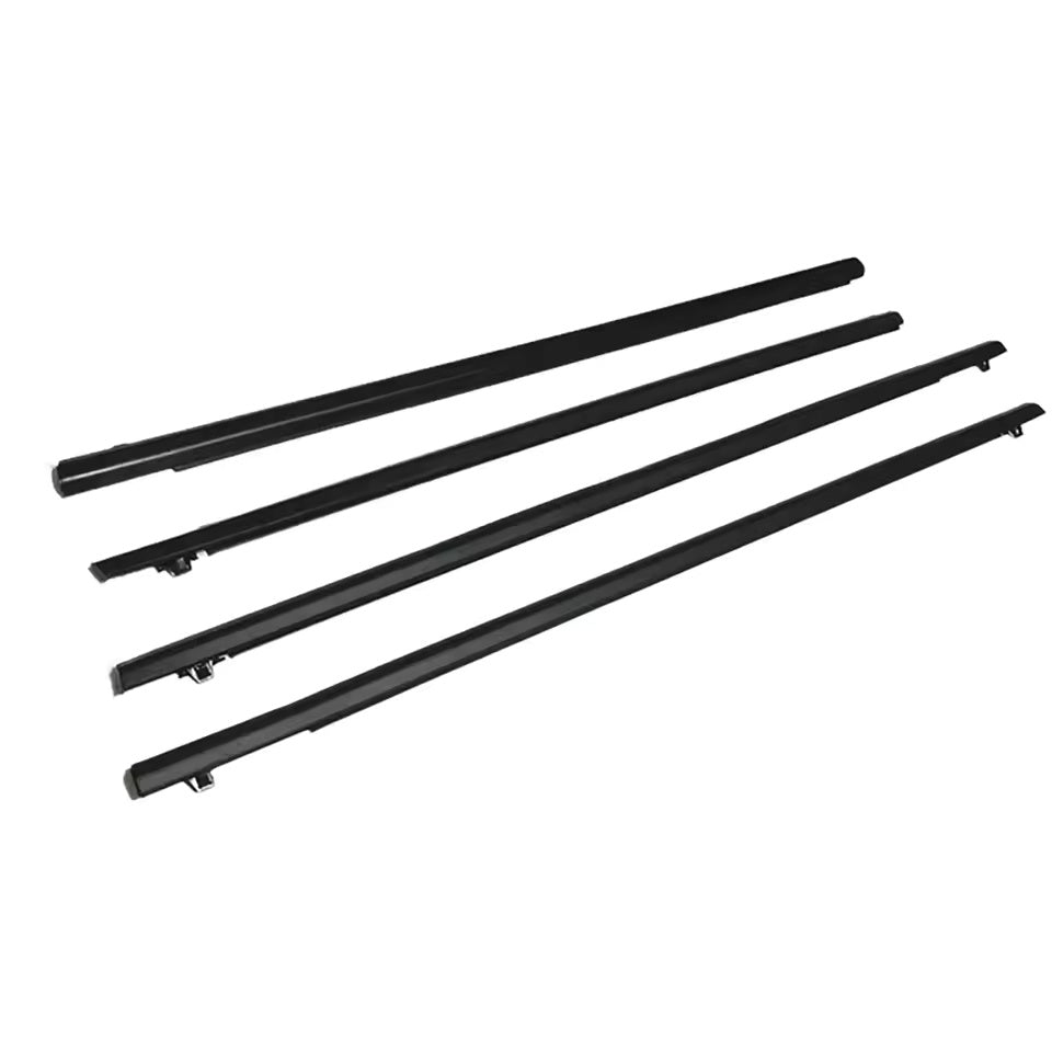 4Pcs Car Window Weatherstrip Black For Honda fit 2009-2014 Car Weatherstrip Window Moulding Trim weatherstrip