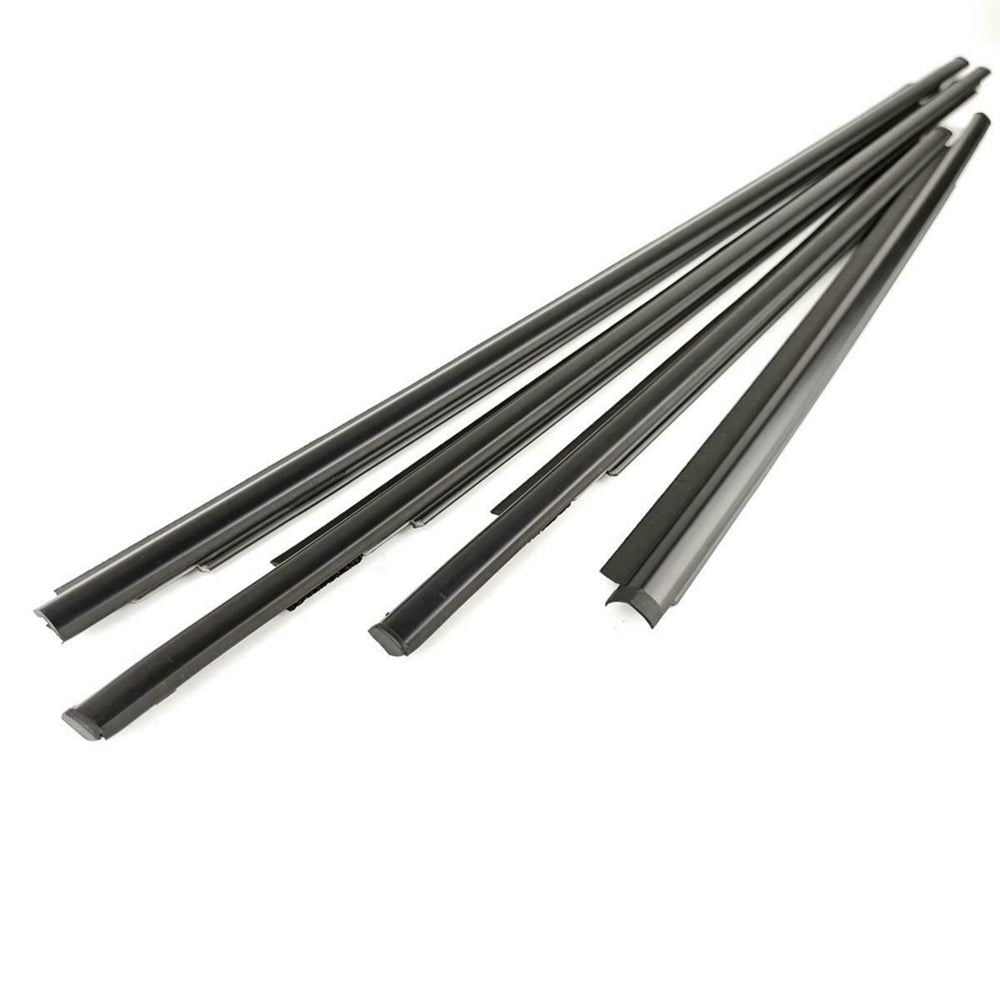 4Pcs Car Window Weatherstrip Black For Toyota Vios 2007-2012 Car Weatherstrip Window Moulding Trim 68210-0D090 68160-0D090 68230-0D070 68180-0D070 weatherstrip
