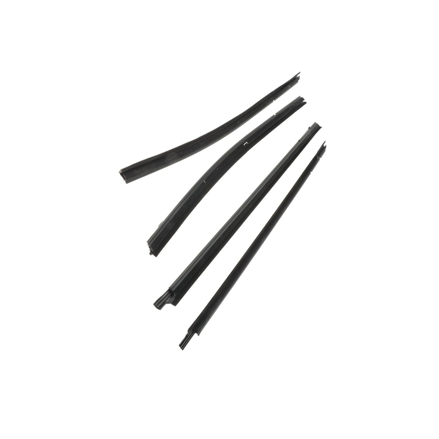 4Pcs Car Window Weatherstrip Black For Toyota Tacoma Double Cab 2005-2015 Car Weatherstrip Window Moulding Trim  68161-04050 68162-04050 68163-04020 68164-04020 weatherstrip