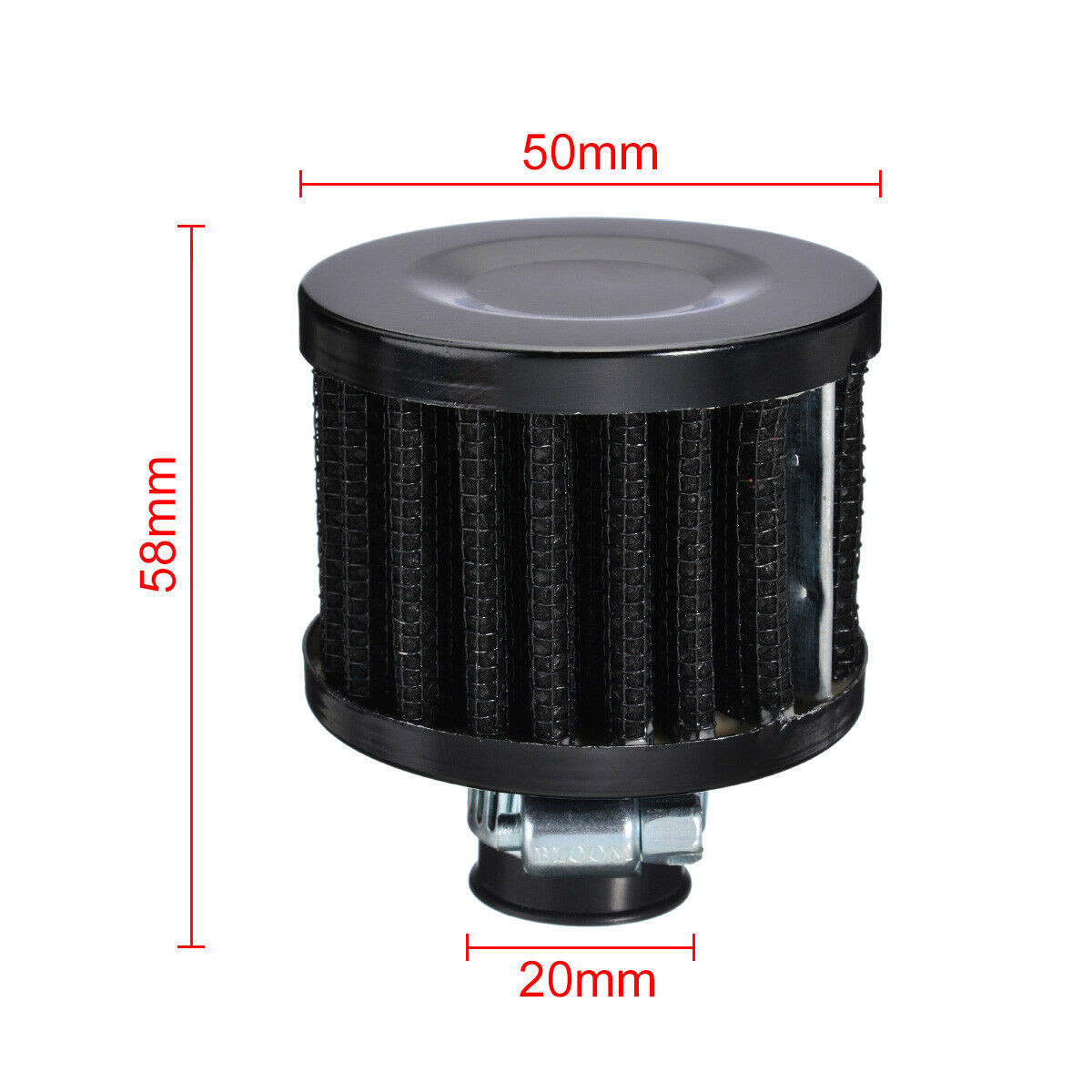 2-Port Oil Catch Can Tank Baffled Reservoir w/ Drain Valve Breather Universal oil catch can
