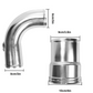 Polished Hot & Cold Side Intercooler Pipe Boot Kit For 11-16 Ford 6.7L Diesel EGRKIT Shop