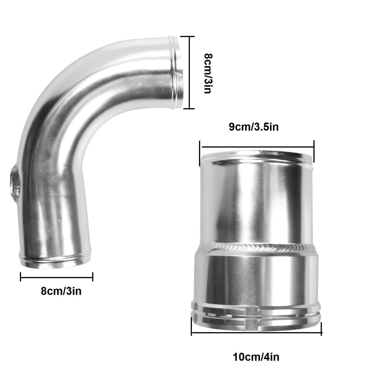 Polished Hot & Cold Side Intercooler Pipe Boot Kit For 11-16 Ford 6.7L Diesel EGRKIT Shop