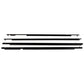 4Pcs Car Window Weatherstrip For Toyota 4 runner 2009-2021 Car Weatherstrip Window Moulding Trim weatherstrip