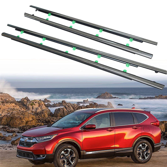 4Pcs Car Window Weatherstrip Chrome For Honda CRV 2017-2022 Car Weatherstrip Window Moulding Trim weatherstrip