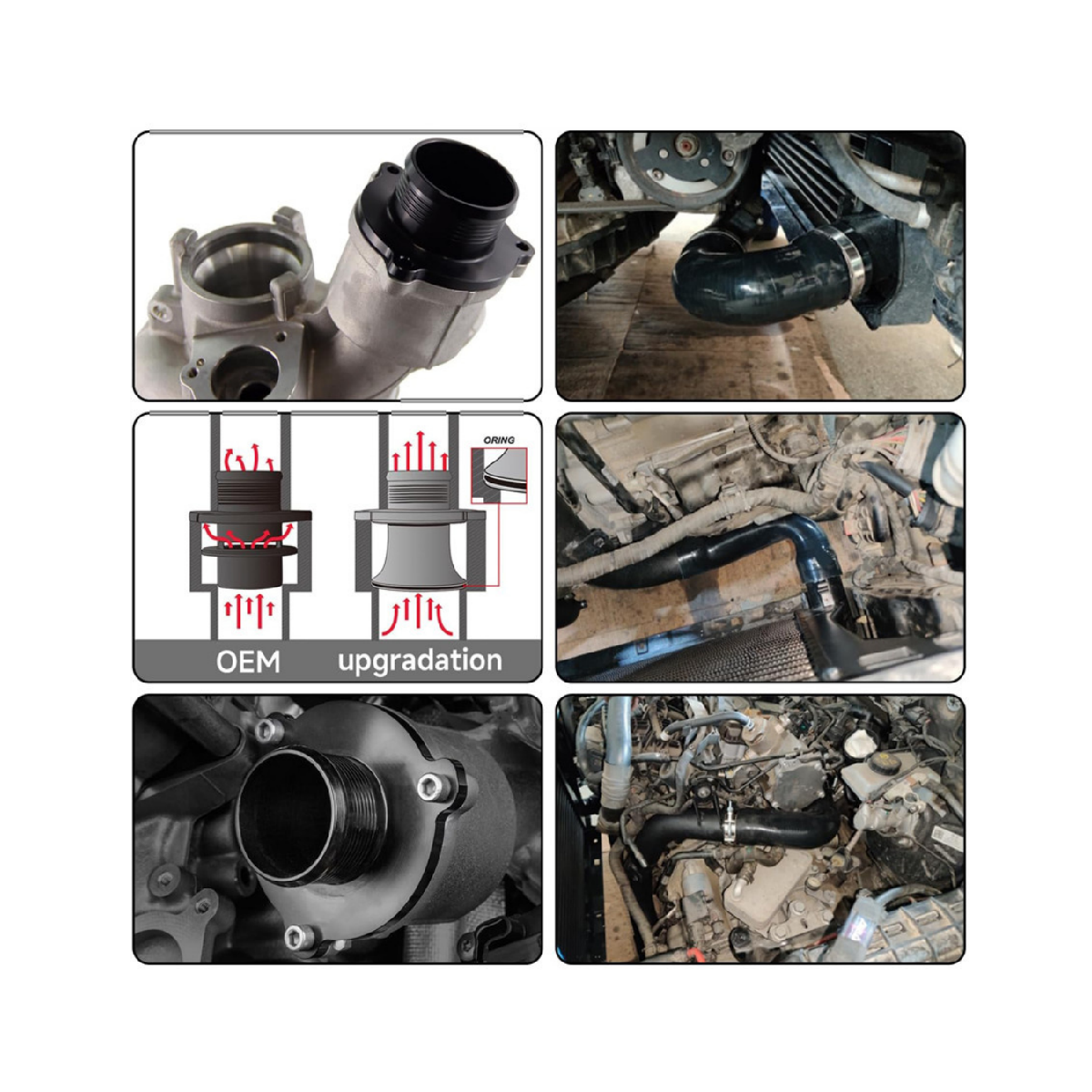 Intercooler Kit Charge Pipe Fits For MBQ EA888 Gen3 Audi A3 S3 8V MK7 G TI MK7 R 1.8T 2.0T EGRKIT Shop