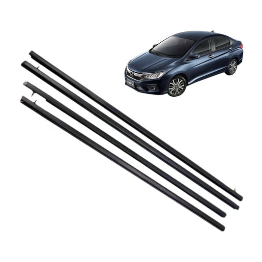4Pcs Car Window Weatherstrip Black For Honda city 2015-2018 Car Weatherstrip Window Moulding Trim weatherstrip