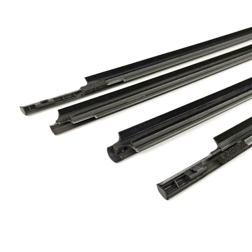 4Pcs Car Window Weatherstrip Black For Toyota Vios 2007-2012 Car Weatherstrip Window Moulding Trim 68210-0D090 68160-0D090 68230-0D070 68180-0D070 weatherstrip