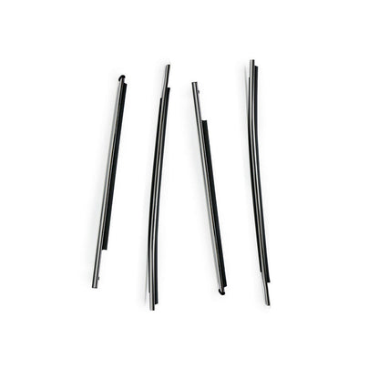 4Pcs Car Window Weatherstrip For Toyota Hilux 2016-2020 Car Weatherstrip Window Moulding Trim weatherstrip