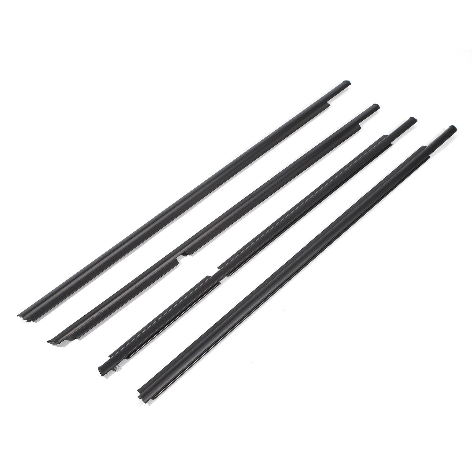 4Pcs Car Window Weatherstrip Black For Toyota 4 runner 2003-2008 Car Weatherstrip Window Moulding Trim weatherstrip
