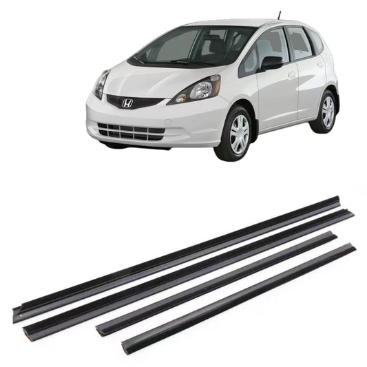 4Pcs Car Window Weatherstrip Black For Honda fit 2009-2014 Car Weatherstrip Window Moulding Trim weatherstrip