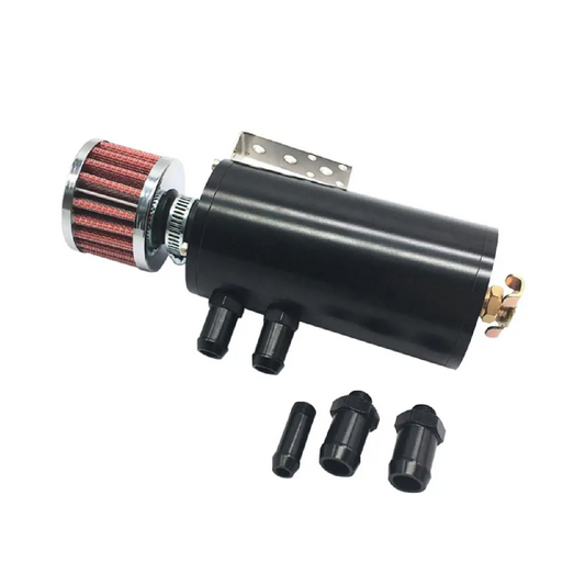 Aluminum Universal Oil Catch Can with Breather & Drain Tap 2LT Baffled Reservoir Tank Oil Catch Tank EGRKIT Shop
