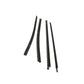 4Pcs Car Window Weatherstrip Black For Toyota Tacoma Double Cab 2005-2015 Car Weatherstrip Window Moulding Trim  68161-04050 68162-04050 68163-04020 68164-04020 weatherstrip
