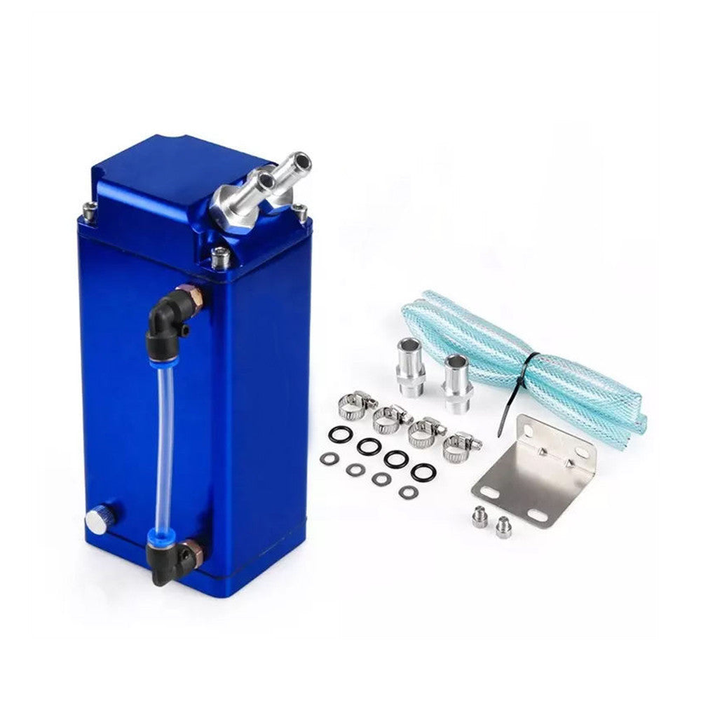 Aluminum 0.75L Baffled Billet 11MM 16MM Oil Catch Tank Square Reservoir Kit Universal Oil Catch Can oil catch can
