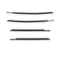 4Pcs Car Window Weatherstrip For Toyota Hilux 2016-2020 Car Weatherstrip Window Moulding Trim weatherstrip