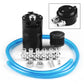 Aluminum Universal Oil Catch Can Kit Reservoir Polish Baffled Oil Catch Tank with Air Filter oil catch can