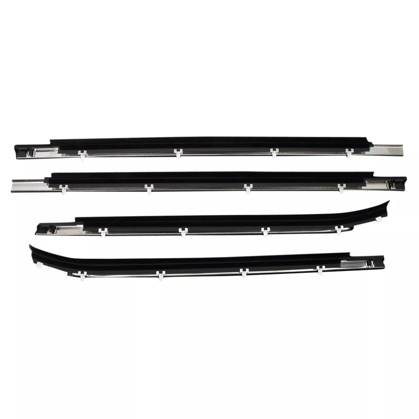 4Pcs Car Window Weatherstrip Black For Toyota 2000-2006 Toyota Tundra Car Weatherstrip Window Moulding Trim weatherstrip