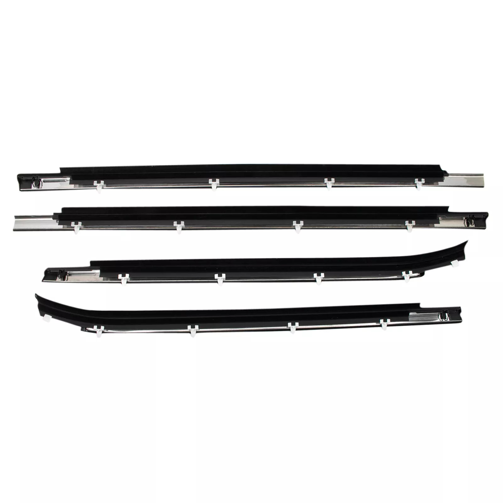 4Pcs Car Window Weatherstrip Black For Toyota 2000-2006 Toyota Tundra Car Weatherstrip Window Moulding Trim weatherstrip