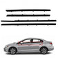 4Pcs Car Window Weatherstrip Black For Honda civic 2012-2015 Car Weatherstrip Window Moulding Trim 72450-TRO-A01 72410-TRO-A01 72950-TRO-A01 72910-TRO-A01 weatherstrip