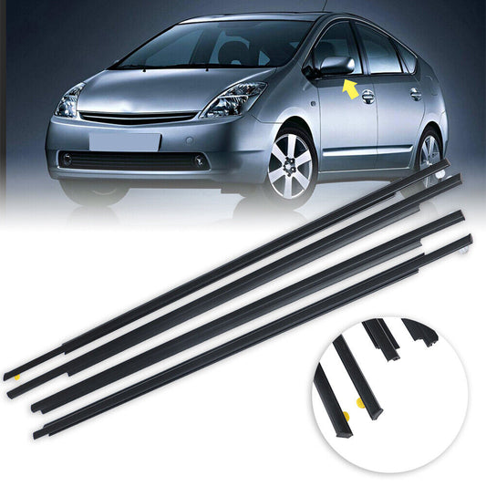 4Pcs Car Window Weatherstrip Black For Toyota Prius 2004-2009  Car Weatherstrip Window Moulding Trim 75720-47010 75710-47010 75740-47010 75730-47010 EGRKIT Shop