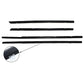 4Pcs Car Window Weatherstrip Black For Honda civic 2012-2015 Car Weatherstrip Window Moulding Trim 72450-TRO-A01 72410-TRO-A01 72950-TRO-A01 72910-TRO-A01 weatherstrip