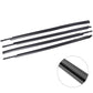 4Pcs Car Window Weatherstrip Black For Toyota Sequoia Tundra 2007-2018 Car Weatherstrip Window Moulding Trim 68160-0C020 68210-0C020 68163-0C020 68164-0C020 weatherstrip