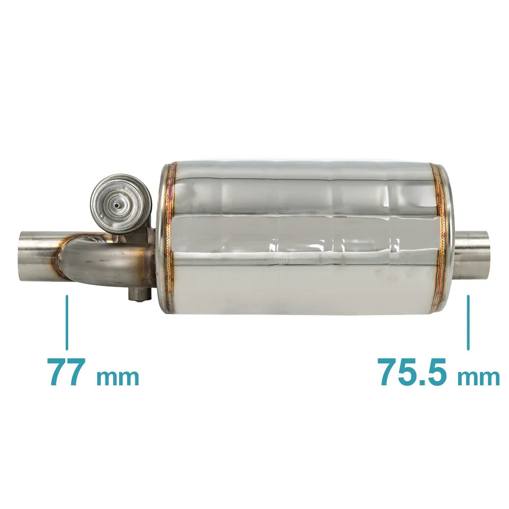 2" 2.5" 3'' Inch Exhaust Muffler With Dump Valve Stainless Steel Electric Exhaust Cutout Remote Control Set Or OBD Control EGRKit Shop