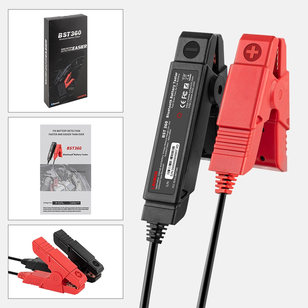 LAUNCH BST360 12V Car Battery Tester Automotive Cranking Charging Circut Scanner Tools for X431 V/V+/PRO3S+/PAD V/Android/IOS EGRKIT Shop