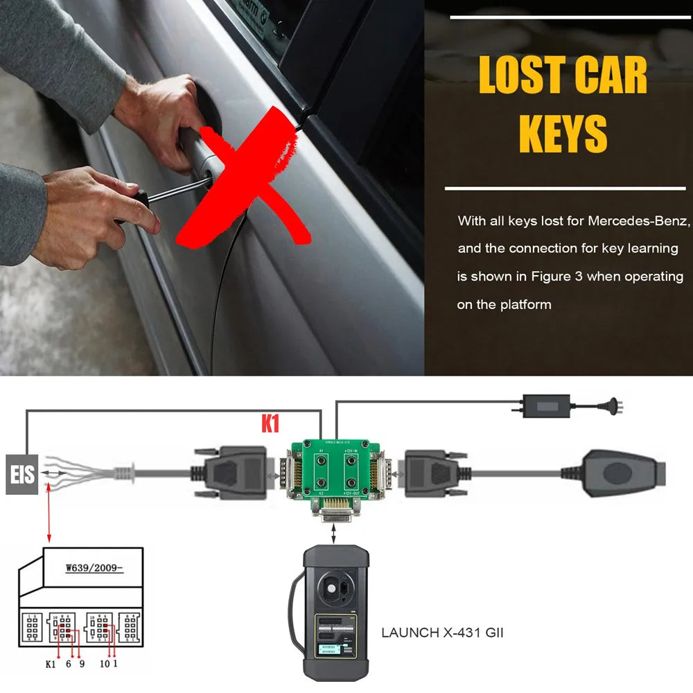 LAUNCH X431 Immobilizer Programmer MCU3 Kit Anti-theft adapter board support work with X-431 IMMO ELITE X-PROG 3 EGRKit Shop