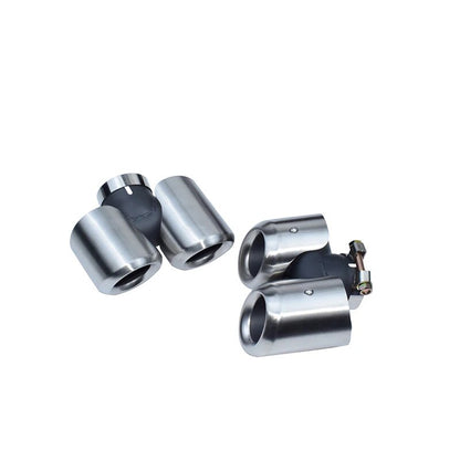 For 2020/21/2022/2023 Land Rover Defender L663 P400 90 2.0T 110 3.0T Muffler Tip Upgraded Four-Outlet bright Silver Exhaust Pipe EGRKit Shop