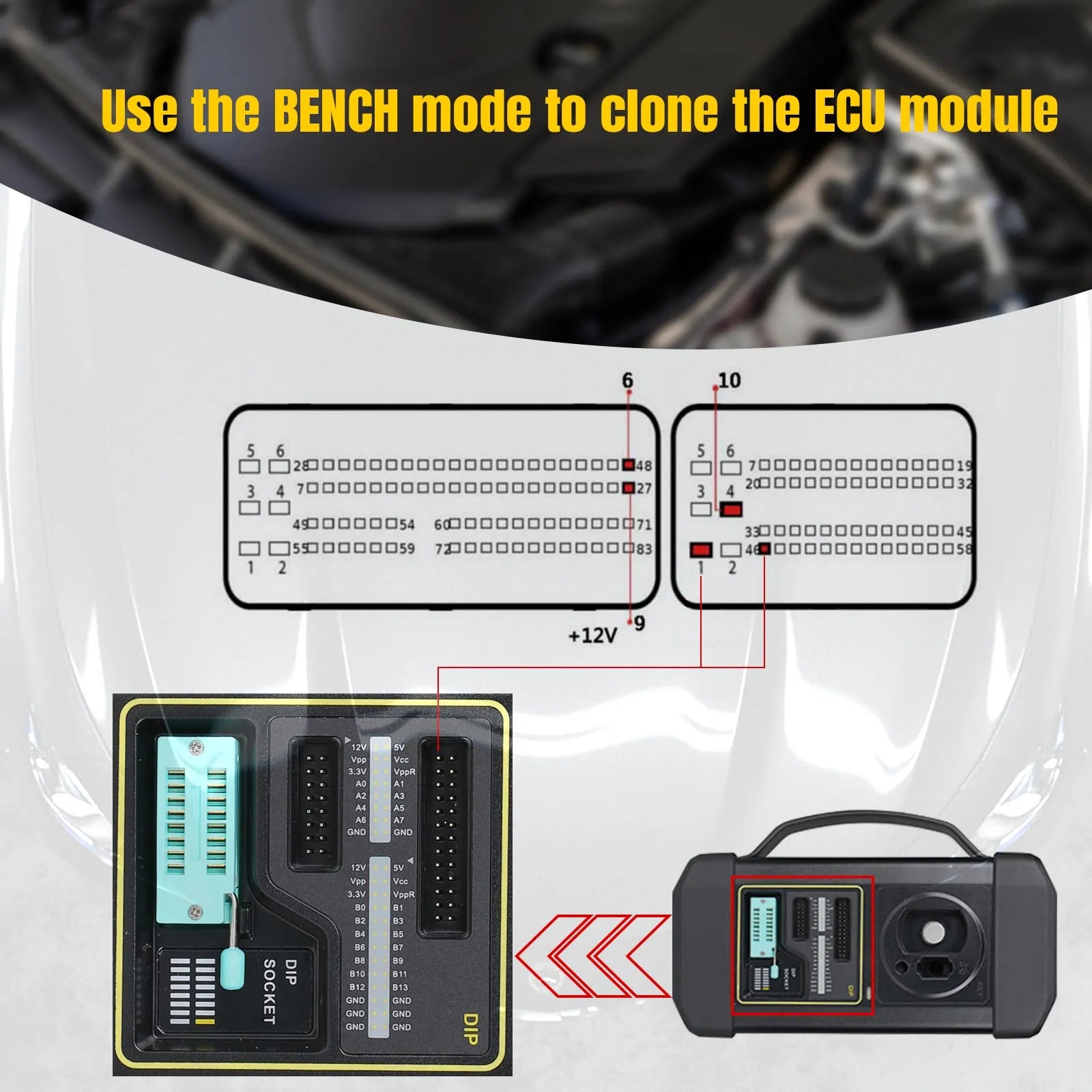 LAUNCH X431 Immobilizer Programmer MCU3 Kit Anti-theft adapter board support work with X-431 IMMO ELITE X-PROG 3 EGRKit Shop
